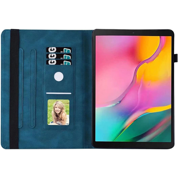 Чехол до Lenovo Tab M9, Wallet Pen Slot, butterflies, коричневый