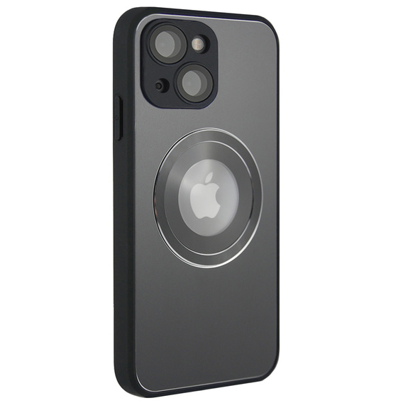 Чехол до MagSafe до iPhone 13, Hole for Apple Logo, серый