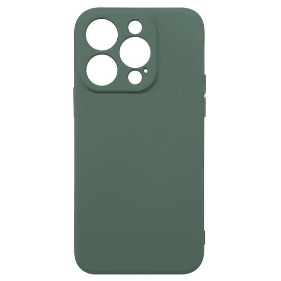 Чехол до iPhone 15 Pro Max, Silicone Lite, тёмно-зелёный