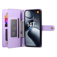 Чохол-книжка для Xiaomi 14T Pro, Wallet Zipper Pocket, фіолетовий