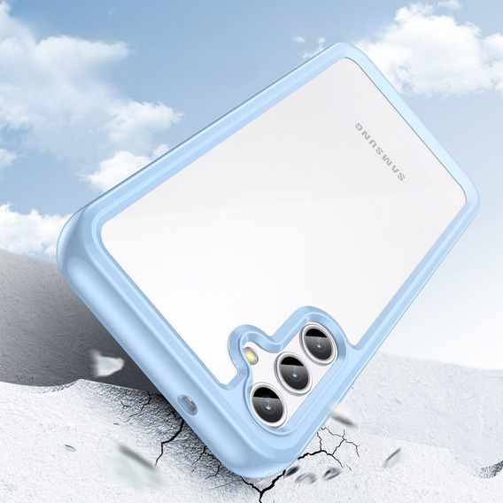 Чoхол до Samsung Galaxy A14 4G/5G, Fusion Hybrid, прозорий / синій