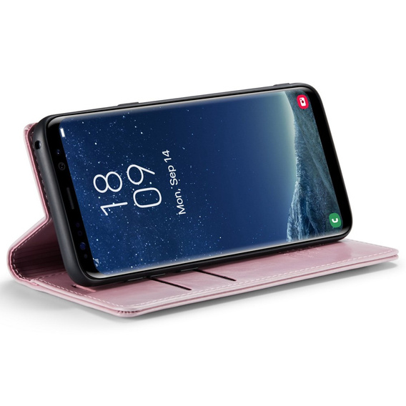 Флип-кейс CASEME для Samsung Galaxy S8, Waxy Textured, розовый