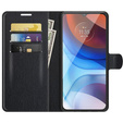 Откидной чехол для Motorola Moto E7 Power / E7i Power, Wallet Litchi Texture, чёрный