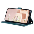 чехол-крышка для Samsung Galaxy S24 FE, Rhombus Crossbody Leather, тёмно-зелёный