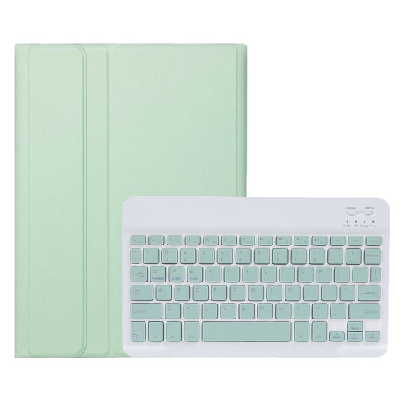 Чохол + клавіатура iPad 10.9 2022 10 Gen, Pen Slot, світло-зелений