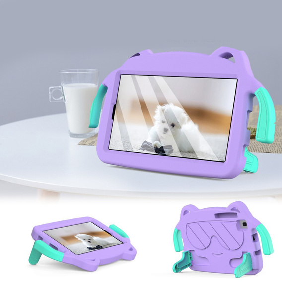 Дитячий чохол для Samsung Galaxy Tab A7 Lite 8.7T220 / T225 / A 8.0 (2019) T290 / T295, фіолетовий