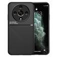 Чехол для Honor Magic 6 Lite 5G, с магнитной накладкой, чёрный