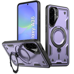 Чохол для Samsung Galaxy A36, Military MagSafe, фіолетовий