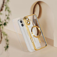Чохол для iPhone 16 Plus, Electro MagSafe, золотий + Скло на екран