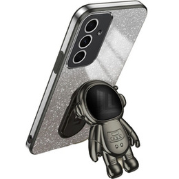 Чехол для Samsung Galaxy A55 5G, Glitter Astronaut, чёрный