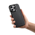 Чехол MELKCO для iPhone 16 Pro, Waxy Textured, чёрный