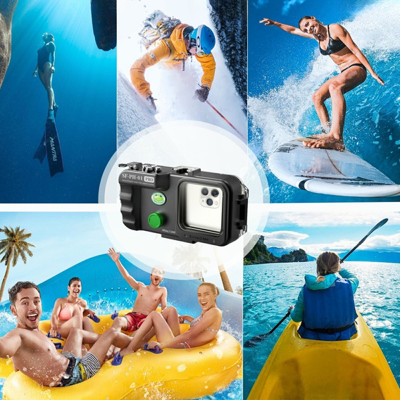 Универсальный водонепроницаемый чехол SEA FROGS, SF-PH-01-PRO, черный 