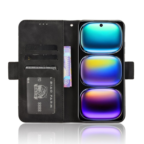 Футляр з клапаном для Infinix Hot 50i 4G, Card Slot, чорний