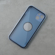 Чехол для iPhone 14, Dual Glass, для Magsafe, синий