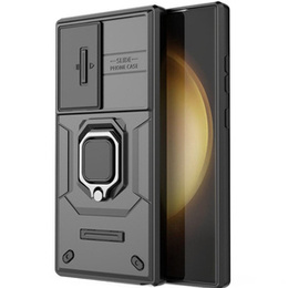 Чехол для Samsung Galaxy S24 Ultra, KickStand Camera Lens, чёрный