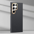 Шкіряний чохол для Samsung Galaxy S25 Ultra, leather hybrid, чорний