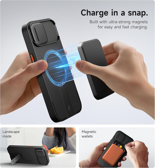 Чохол для iPhone 13/14 Suritch Shockproof, Suritch Shockproof, для MagSafe, рожевий