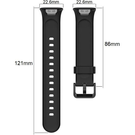 Силиконовый ремешок для Xiaomi Mi Band 7 Pro, Black