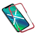 Чехол ERBORD TPU Frame для iPhone 13 mini  - Clear / Red
