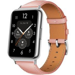 Кожаный ремешок для часов Huawei Watch Fit 2, Pink