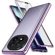 Чехол для Xiaomi Redmi Note 14 Pro+, Magnetic Dual Glass, фиолетовый