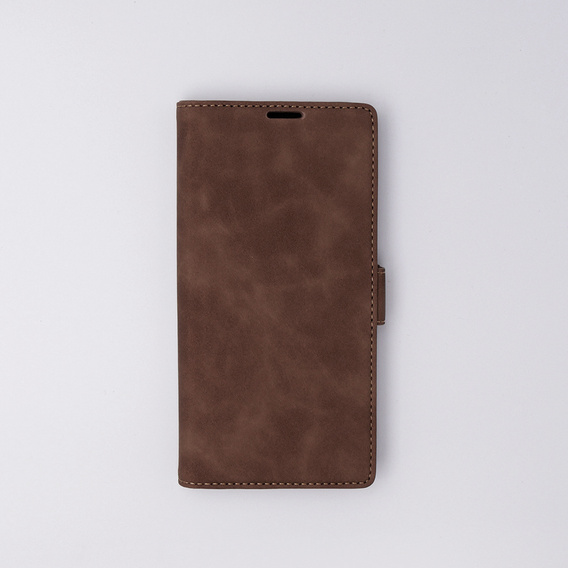 Чехол для Samsung Galaxy S23 Ultra, ERBORD Vintage, бумажник с клапаном, кофе