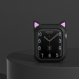 Силиконовый чехол CAT EARS для Huawei Watch Fit 2, Beige