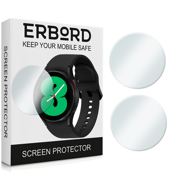 Защитное стекло 2х Erbord для дисплея смарт часов Samsung Galaxy Watch 4 40mm