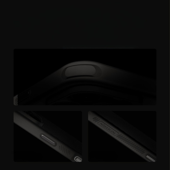Чохол для iPhone 16 Pro Max, броньований Nillkin, Carbon Fiber, для Magsafe, чорний
