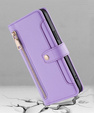 Откидной чехол для Oppo Reno 13, Wallet Zipper Pocket, фиолетовый