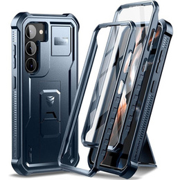 Броньований чохол для Samsung Galaxy S23, Dexnor Full Body (Two Frames), темно-синій