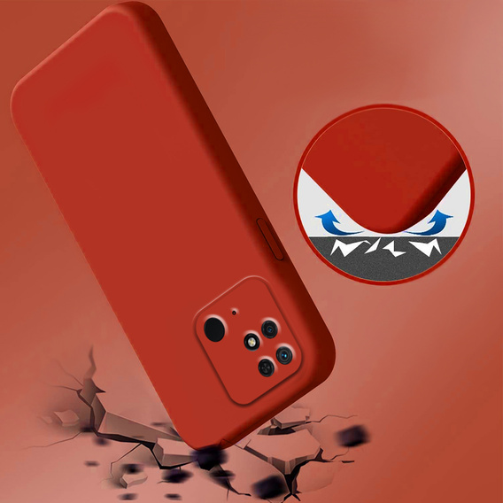 Чехол до Xiaomi Redmi 10C, Silicone Lite, красный
