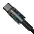 BASEUS Kaбель USB PD100W/QC3.0 Type-C 200cm - Grey/Black