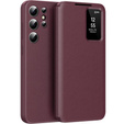 Флип-кейс для Samsung Galaxy S25 Ultra, Smart View Wallet, бордовый