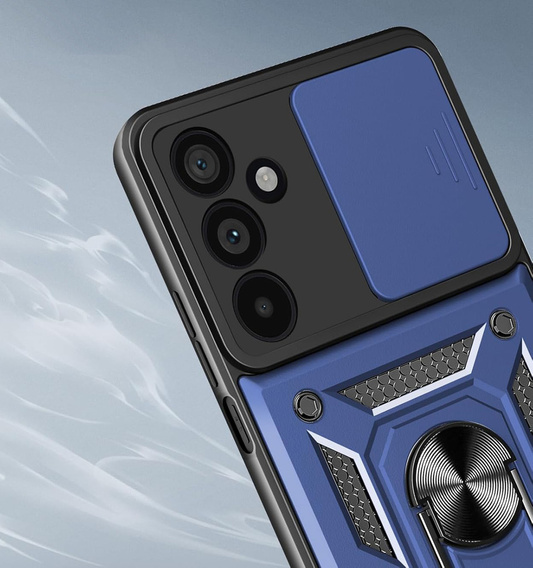Чехол NOX Camera Slide Samsung Galaxy S25 FE, CamShield Slide, синий