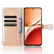 Флип-кейс для Oppo Reno 12FS / 12F, Wallet Rhombus, розовый