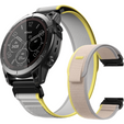 Нейлоновый ремешок до Garmin Fenix 22mm, Beige / Yellow
