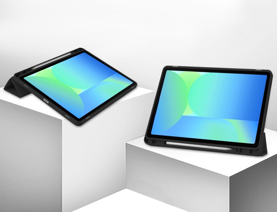 Чехол для Samsung Galaxy Tab S10 FE+ Plus, Smartcase с местом для стилуса, чёрный
