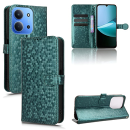 Флип-кейс для Xiaomi Redmi 15C 4G/LTE, Wallet Rhombus, зелёный