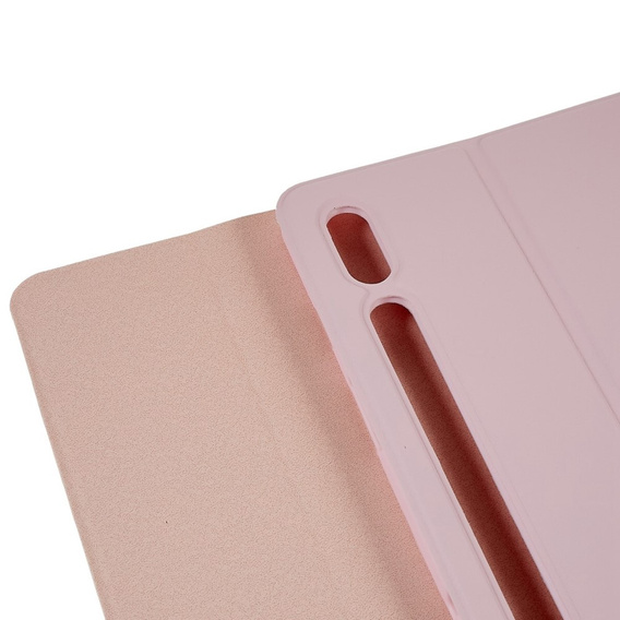 Чохол + клавіатура Samsung Galaxy Tab S7 T870/T875 / S8, Pen Slot, рожевий rose gold