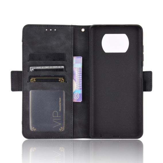 Откидной чехол для Xiaomi Poco X3 NFC / Poco X3 Pro, Card Slot, чёрный