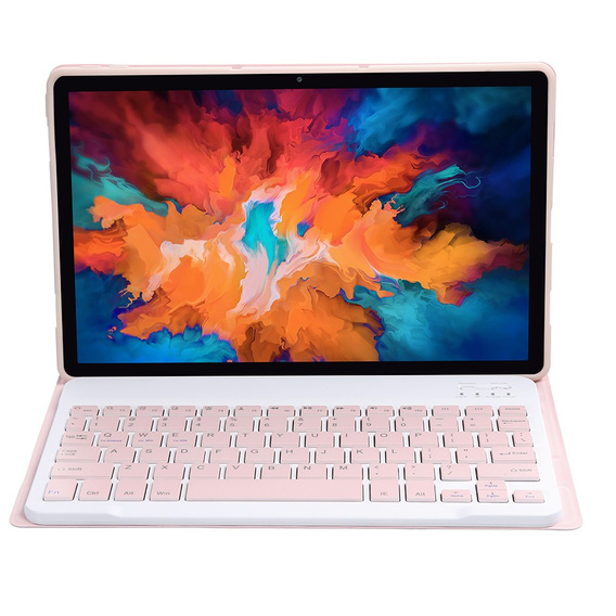 Чехол + клавиатура Lenovo Tab P11 J606F / P11 5G J607Z, розовый rose gold