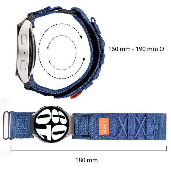 Нейлоновий ремінець ERBORD Runner для Samsung Galaxy Watch 4/5/6/7