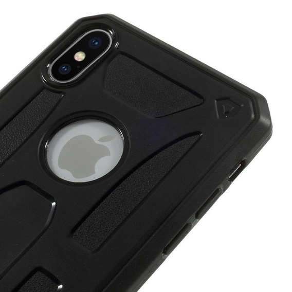 Czarne Etui PROTECTION SHELL Case Apple iPhone X 5.8