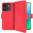 Откидной чехол для Infinix Smart 7 HD 4G, Card Slot, красный