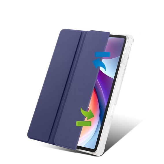 Чохол для Lenovo Tab M11, Smartcase Hybrid, з місцем для стилуса, темно-синій