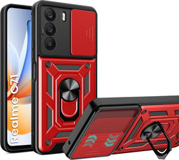Чохол NOX Camera Slide Realme C71, CamShield Slide, червоний