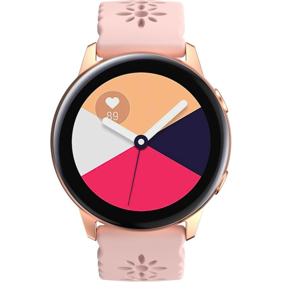 Силиконовый ремешок 22mm Soft Hollowed-out, Pink