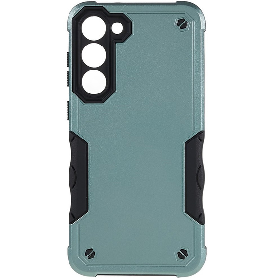 Бронированный чехол для Samsung Galaxy S23 Plus, Dual-Layer, зелёный