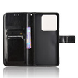 Футляр з клапаном для Xiaomi Poco M7 Pro 5G, Crazy Horse Wallet, чорний